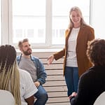 People at the meeting
