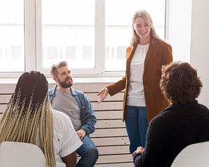 People at the meeting